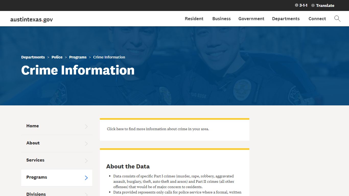 Crime Information | AustinTexas.gov